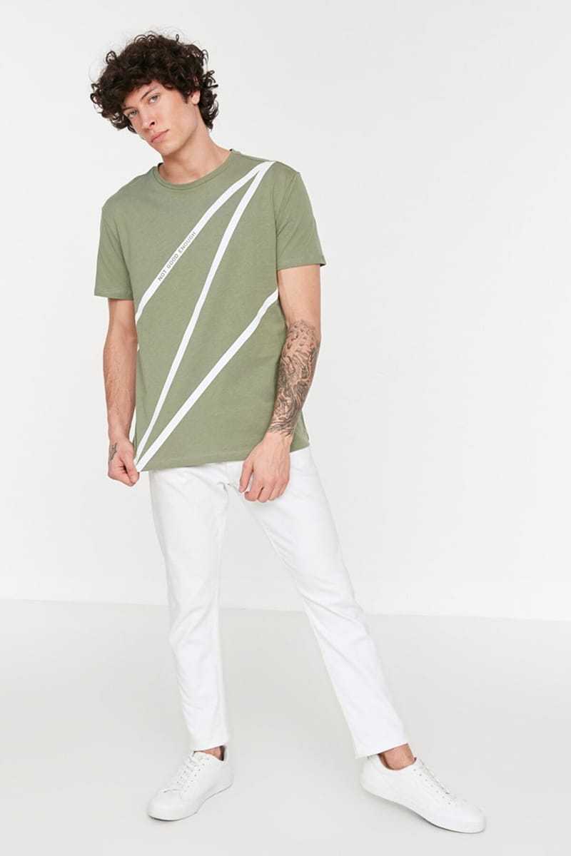 Green Not Good Enough Slogan Crew Neck Men's T-Shirt - Short Sleeve T-Shirt 22