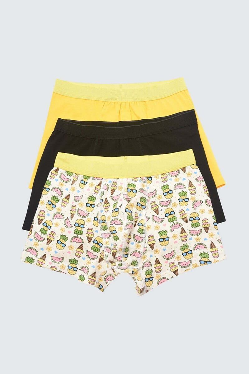 3 Pack Assorted Light Multicolored Mens Boxers - Boxers 32