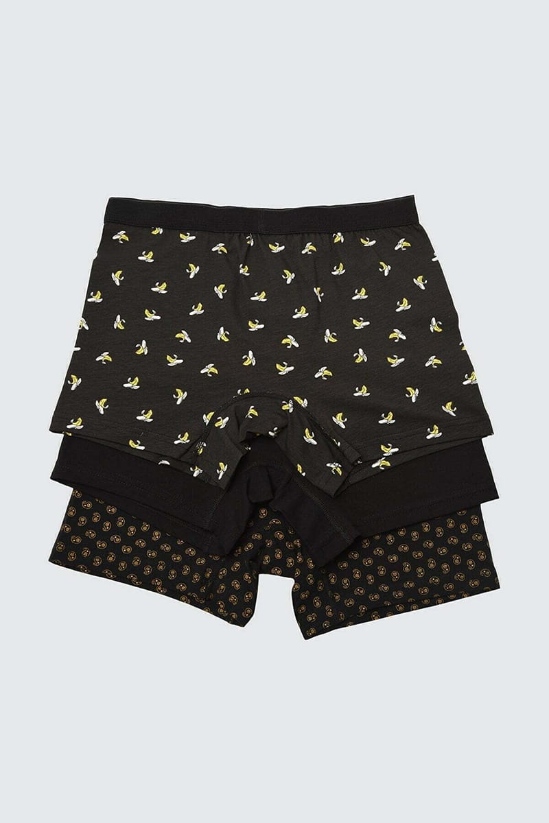 3 Pack Assorted Dark Multicoloured Mens Boxers - Boxers 16