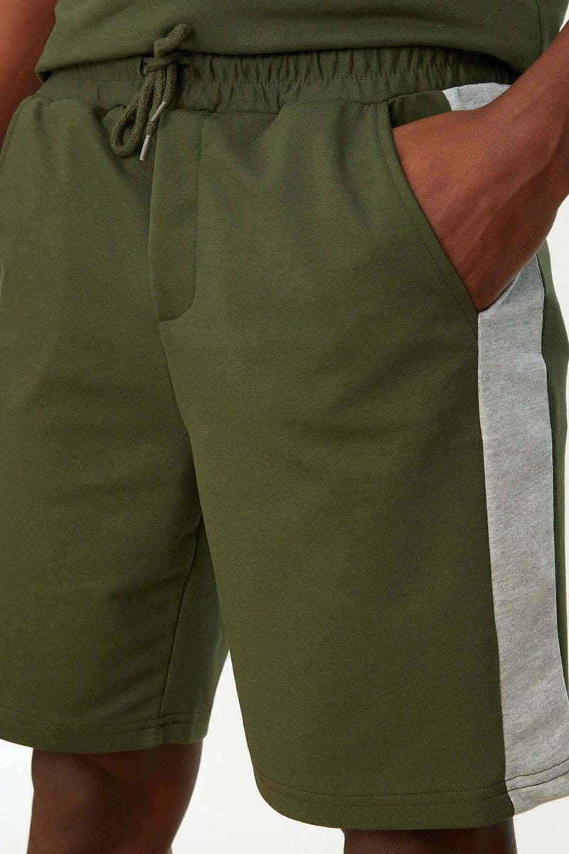 Stripe Detail T-Shirt + Shorts Set