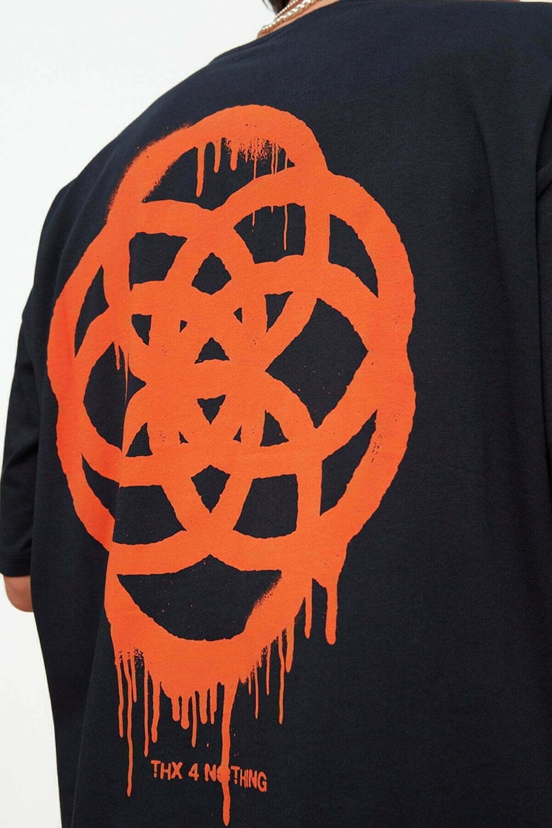 Printed Oversize Crew Neck Men's T-Shirt Printed Oversize Crew Neck Men's T-Shirt - Short Sleeve T-Shirt 29