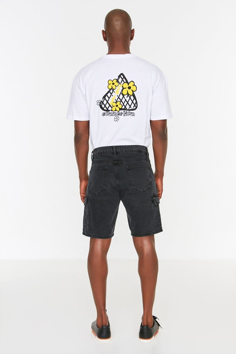 Mid Wash Denim Shorts - Denim Shorts 62