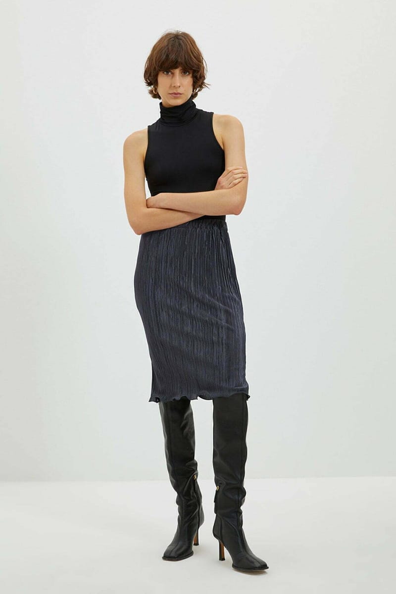 Pleated Midi Skirt Trendyol - Women's Midi Skirts 22