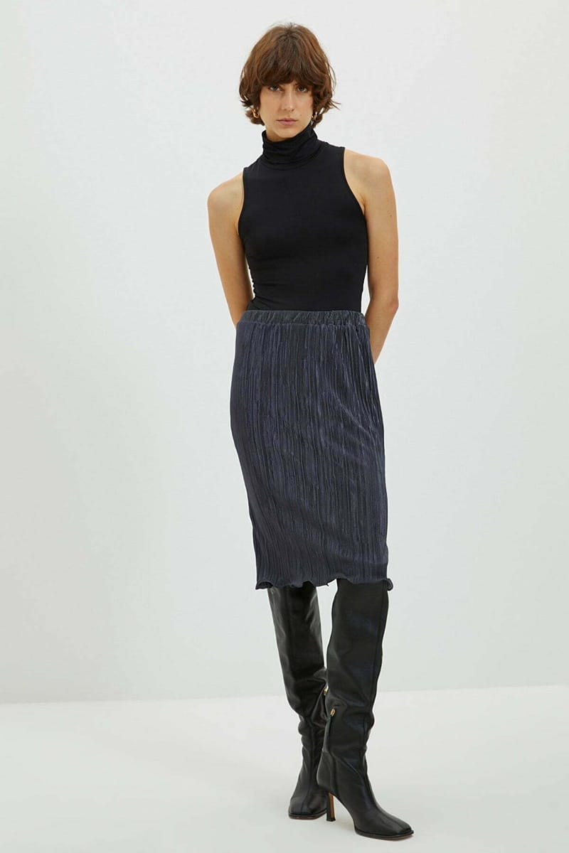 Pleated Midi Skirt Trendyol - Women's Midi Skirts 23