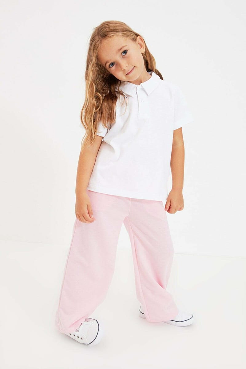 White Kids Essential Girls’ Polo T-Shirt - Polo Shirts 34