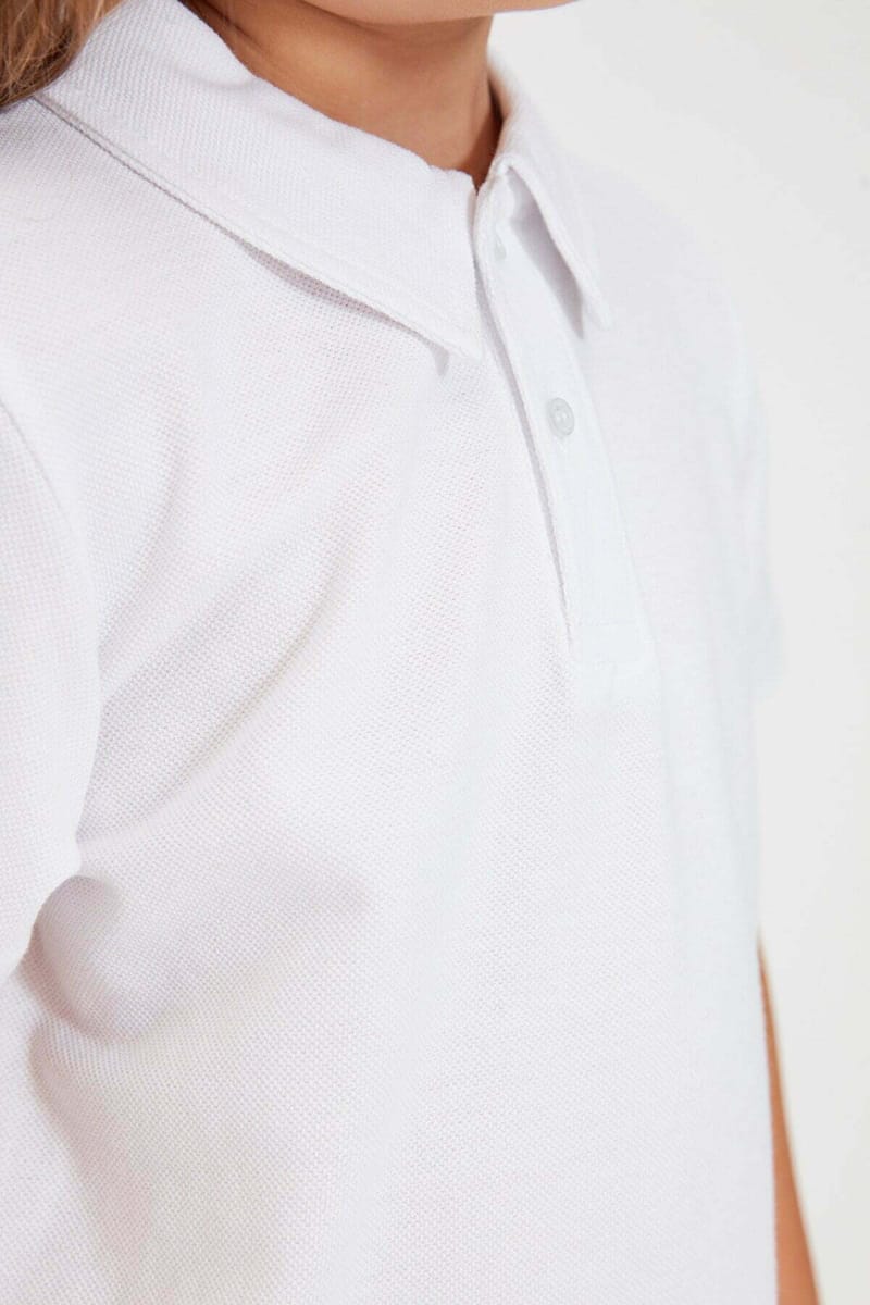 White Kids Essential Girls’ Polo T-Shirt - Polo Shirts 36
