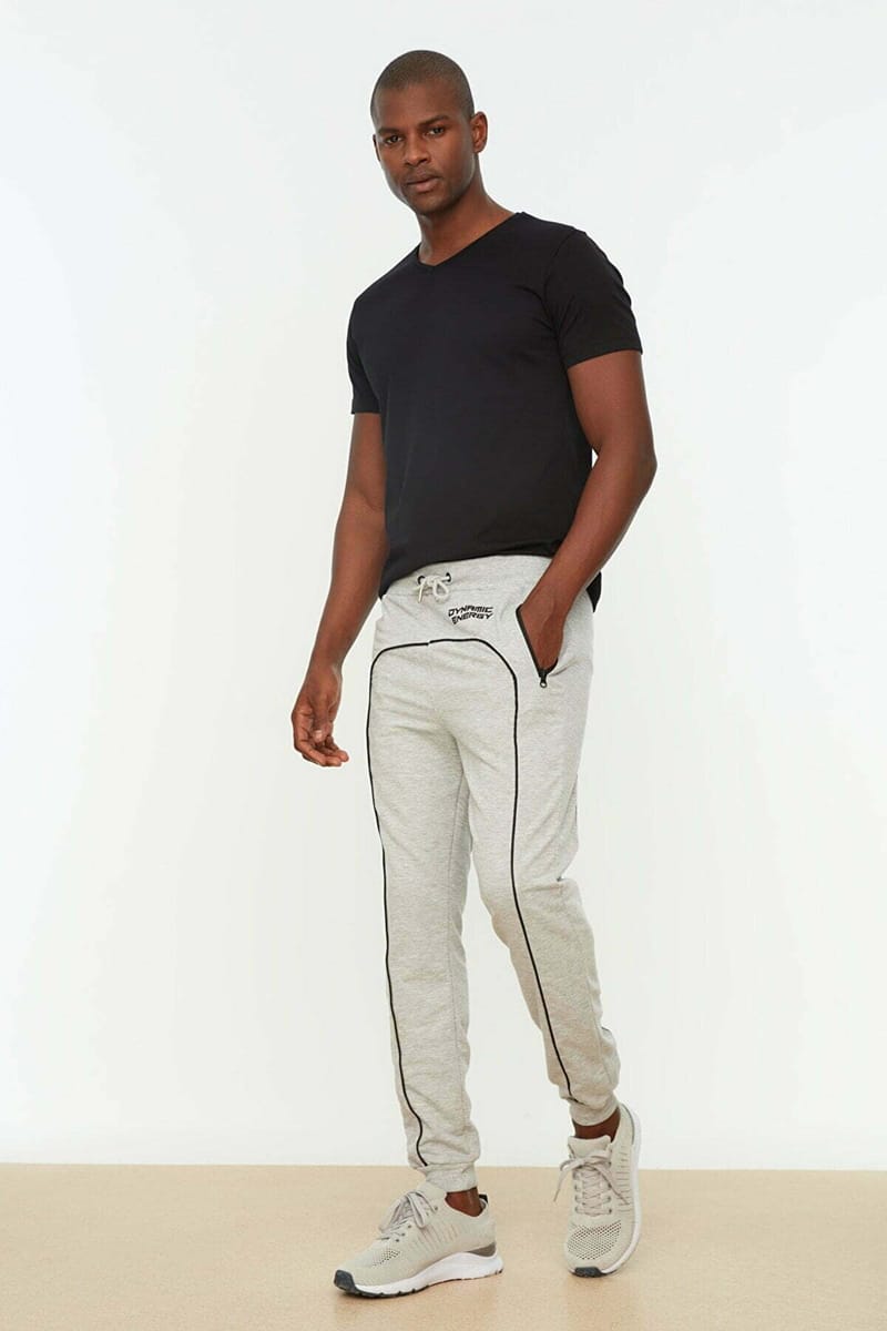 Grey Regular Fit Men's Sweatpants - Sweatpants 29