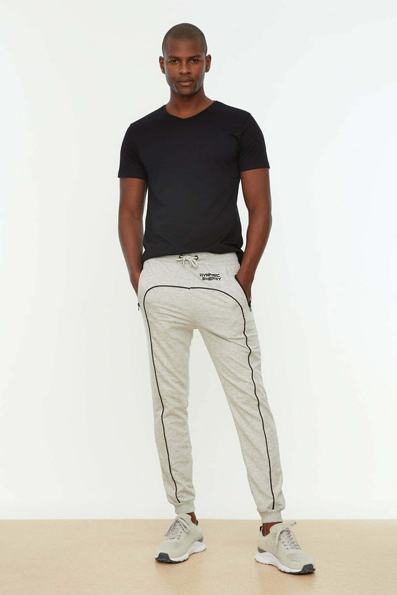Grey Regular Fit Men's Sweatpants - Sweatpants 30