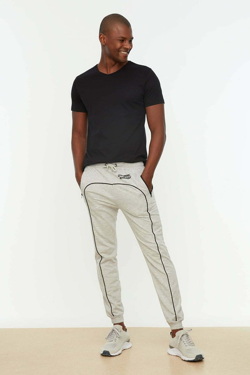 Grey Regular Fit Men's Sweatpants - Sweatpants 31