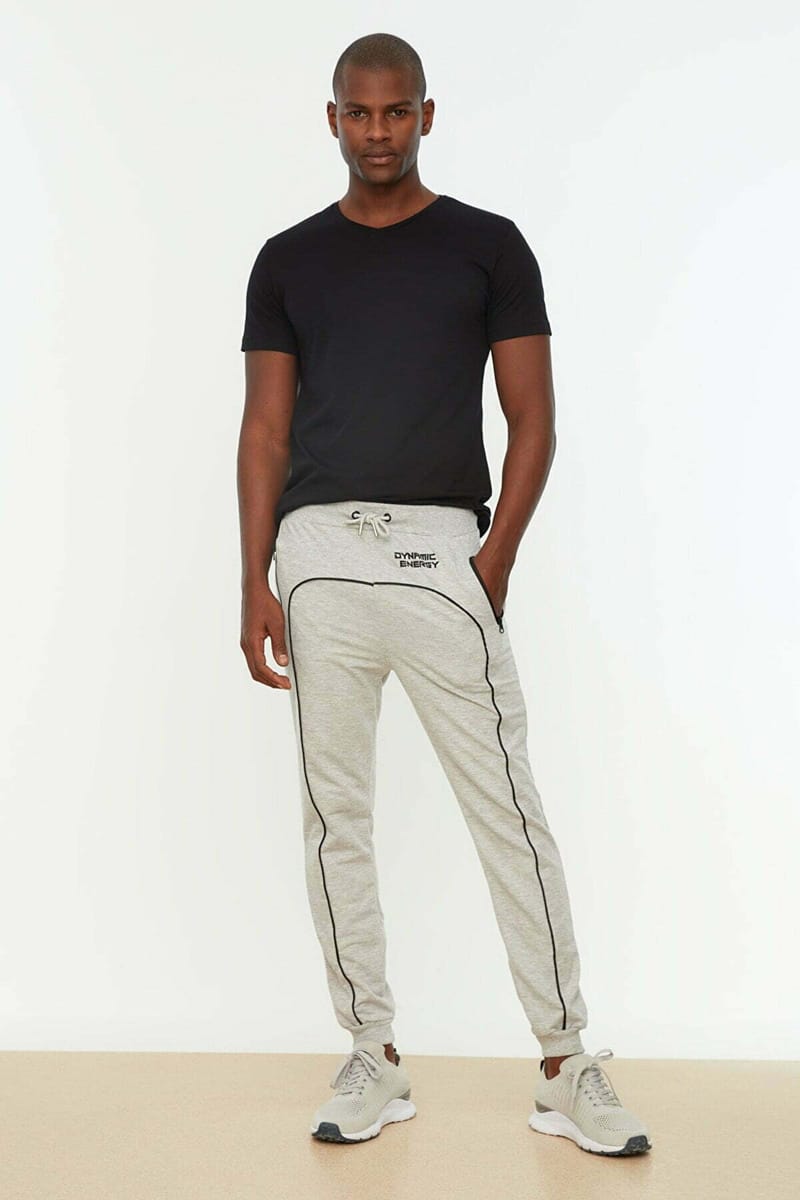 Grey Regular Fit Men's Sweatpants - Sweatpants 28