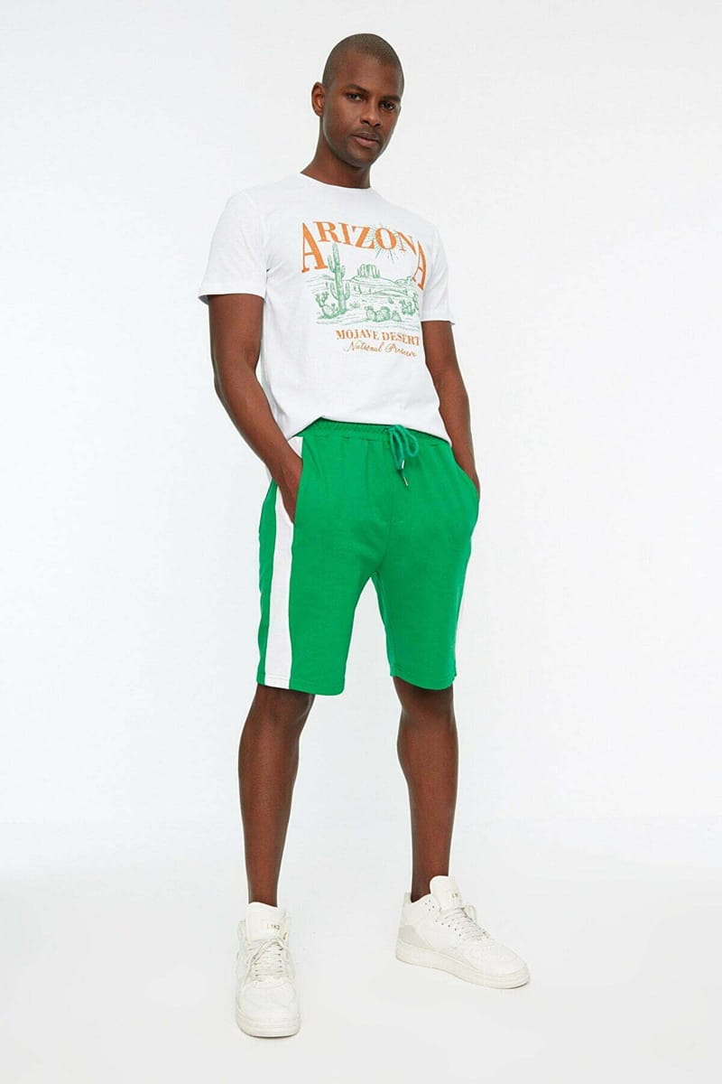 Side Stripe Drawstring Men's Shorts - Casual Shorts 55
