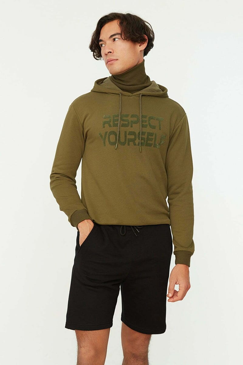 Drawstring Shorts Grey Trendyol - Men's Sweat Shorts 29