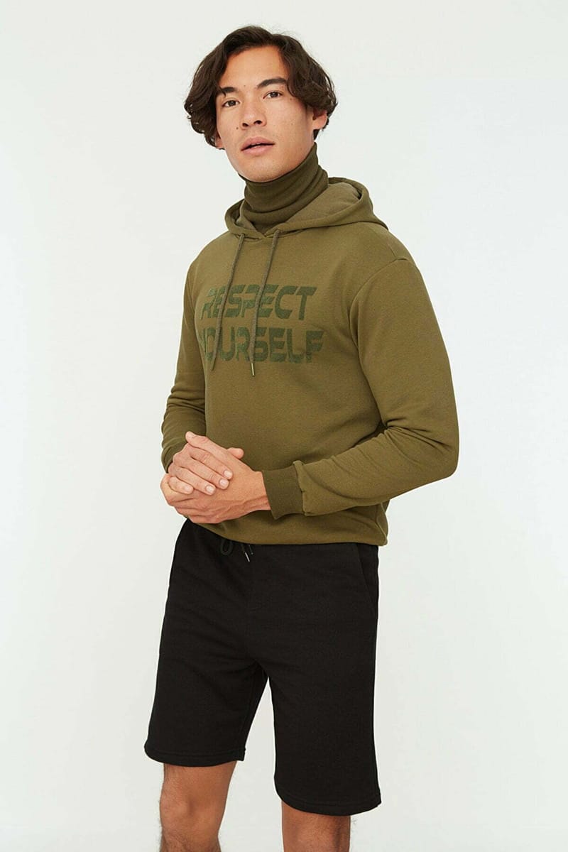 Drawstring Shorts Grey Trendyol - Men's Sweat Shorts 30