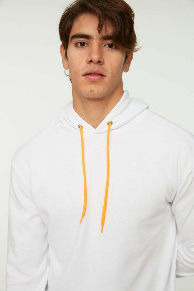 White Essential Men's Hoodie White Essential Men's Hoodie - Hoodies 26