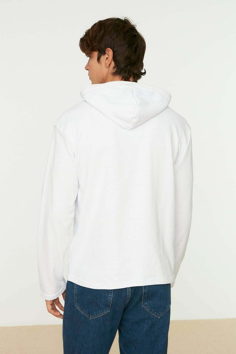 White Essential Men's Hoodie White Essential Men's Hoodie - Hoodies 29