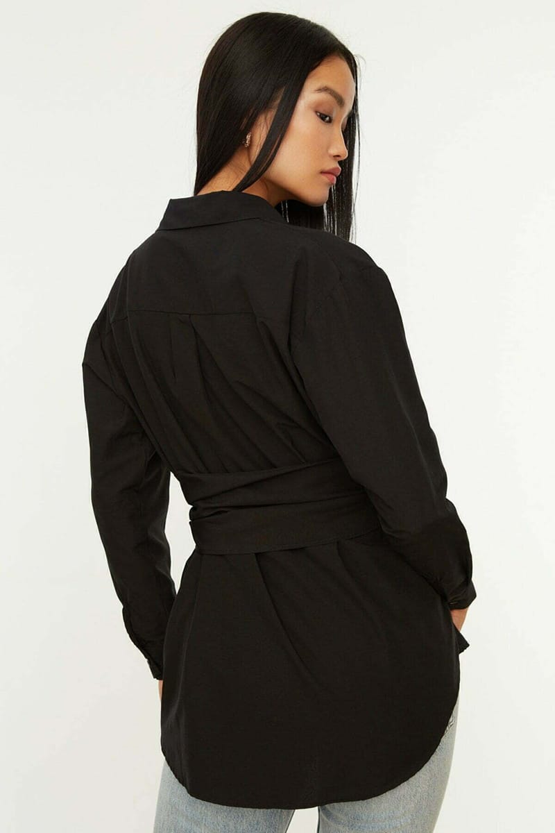 10_org_zoom Belt Buckle Detailed Shirt - Shirts & Blouses 44