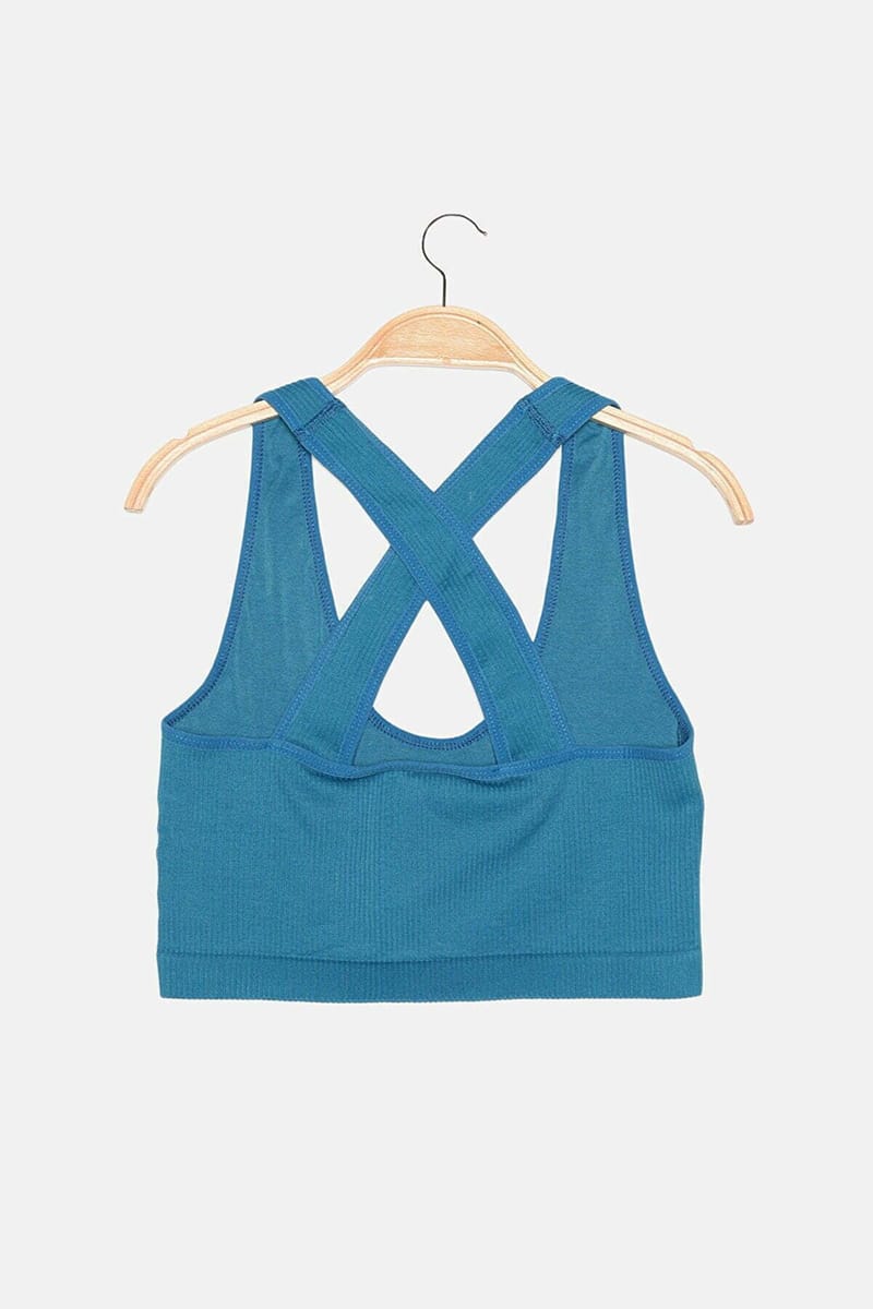 Ribbed Sports Bra For Women - Sports Bra 20