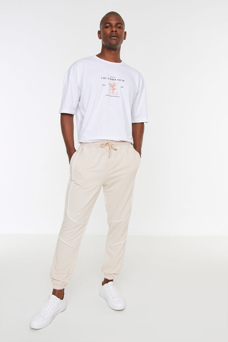 2_org_zoom Piping Detail Cuffed Sweatpants - Sweatpants 20