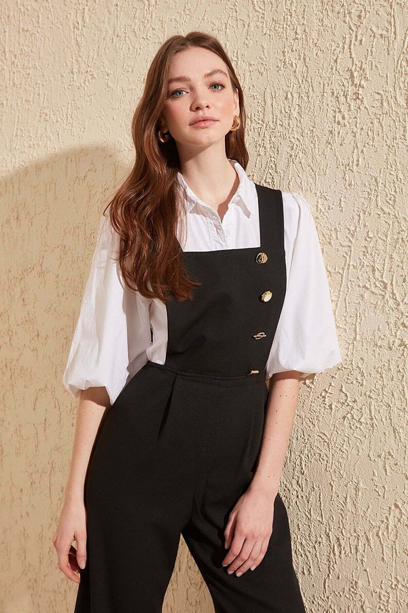 Button Detailed Jumpsuit - Jumpsuits 26