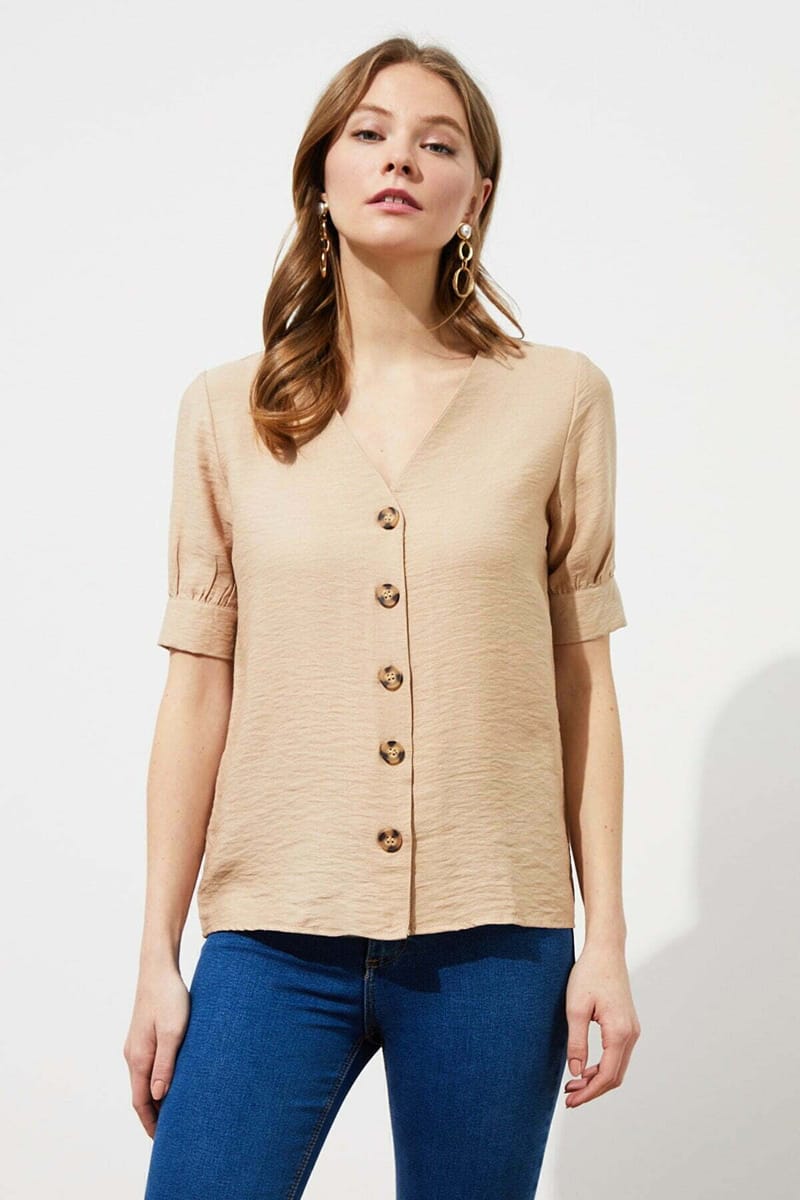 3_org_zoom Button Down Top - Short Sleeve Tops 34
