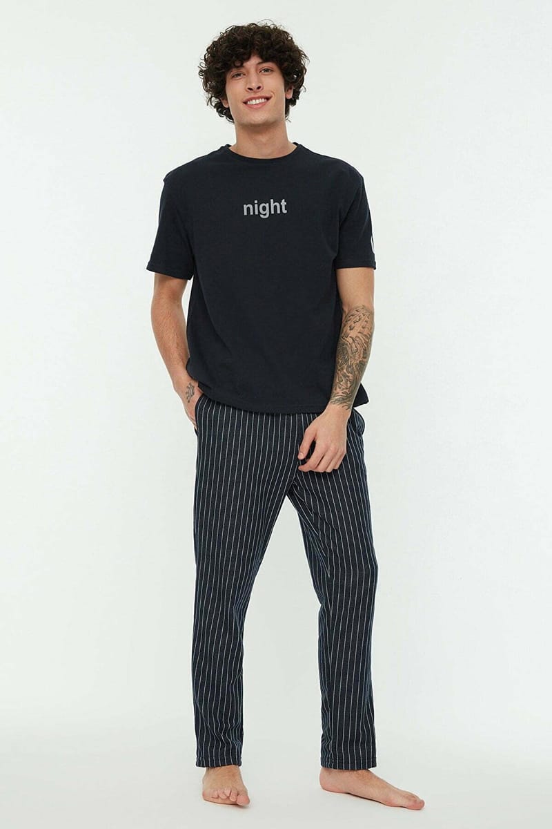 Printed Knitted Pajamas Set - Co-ord Sets 19