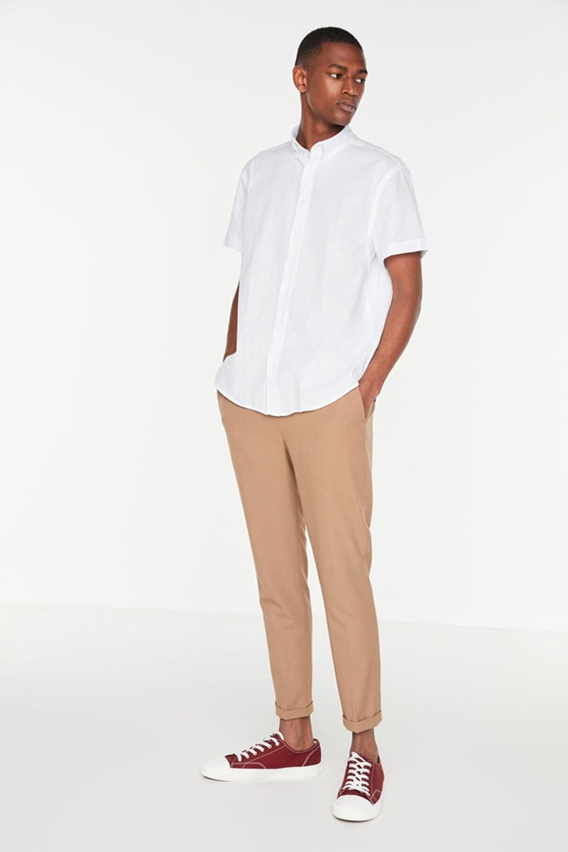 Button Down Regular Fit Shirt - Short Sleeves Shirts 23