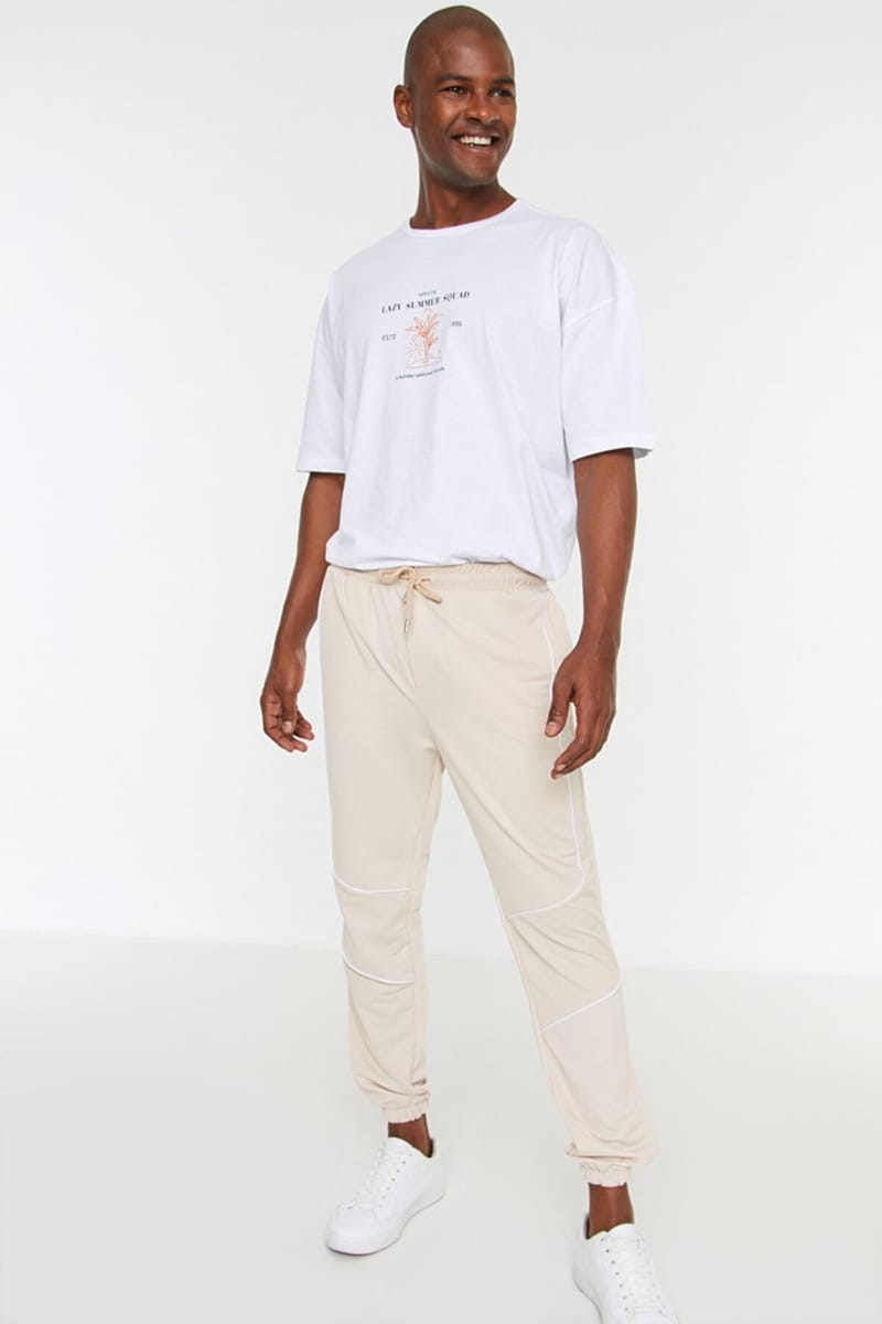 3_org_zoom Piping Detail Cuffed Sweatpants - Sweatpants 21