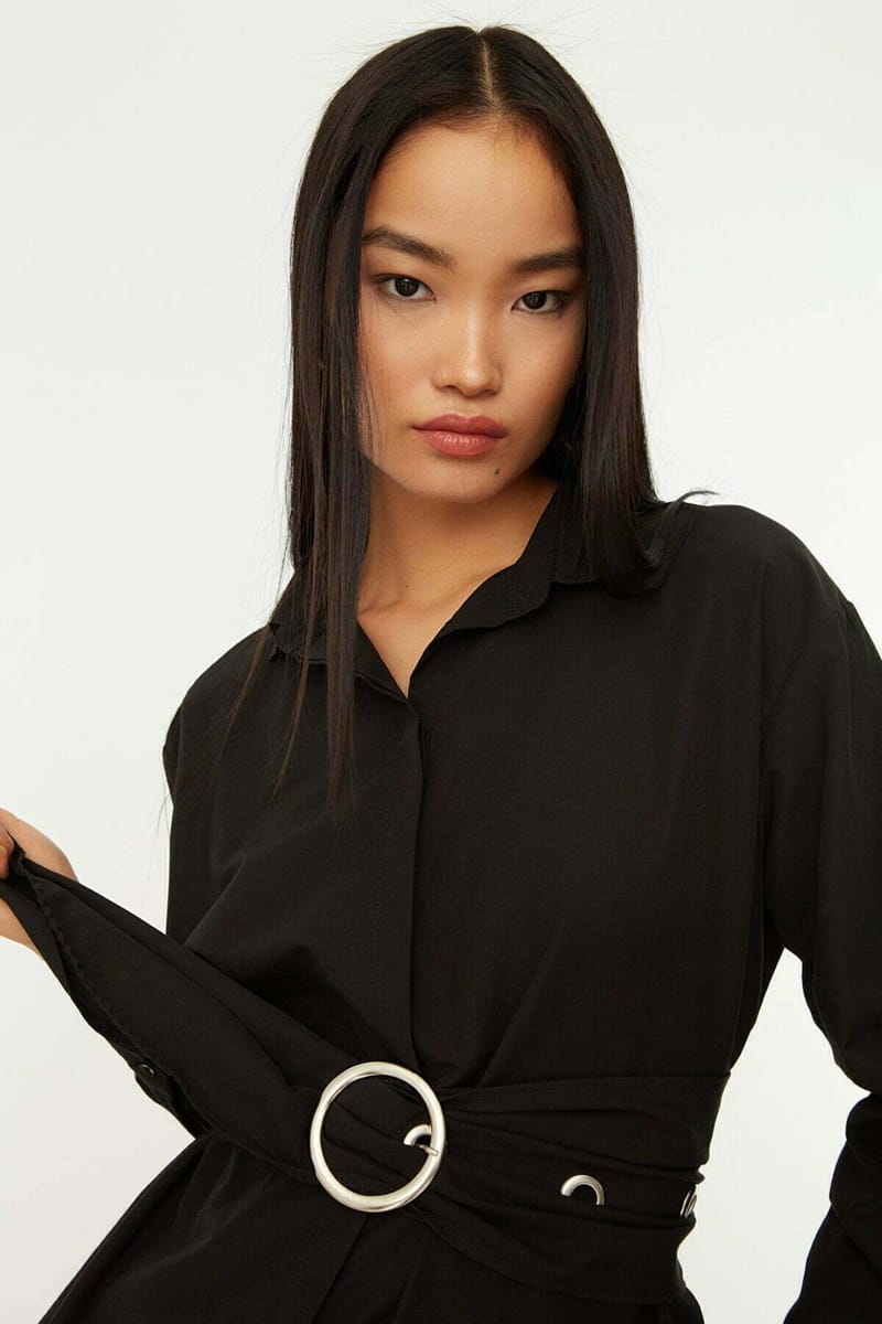 3_org_zoom Belt Buckle Detailed Shirt - Shirts & Blouses 41