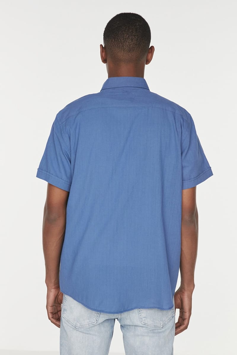 Button Down Regular Fit Shirt - Short Sleeves Shirts 46