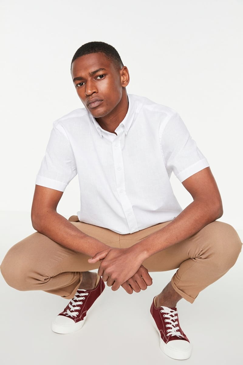 Button Down Regular Fit Shirt - Short Sleeves Shirts 26