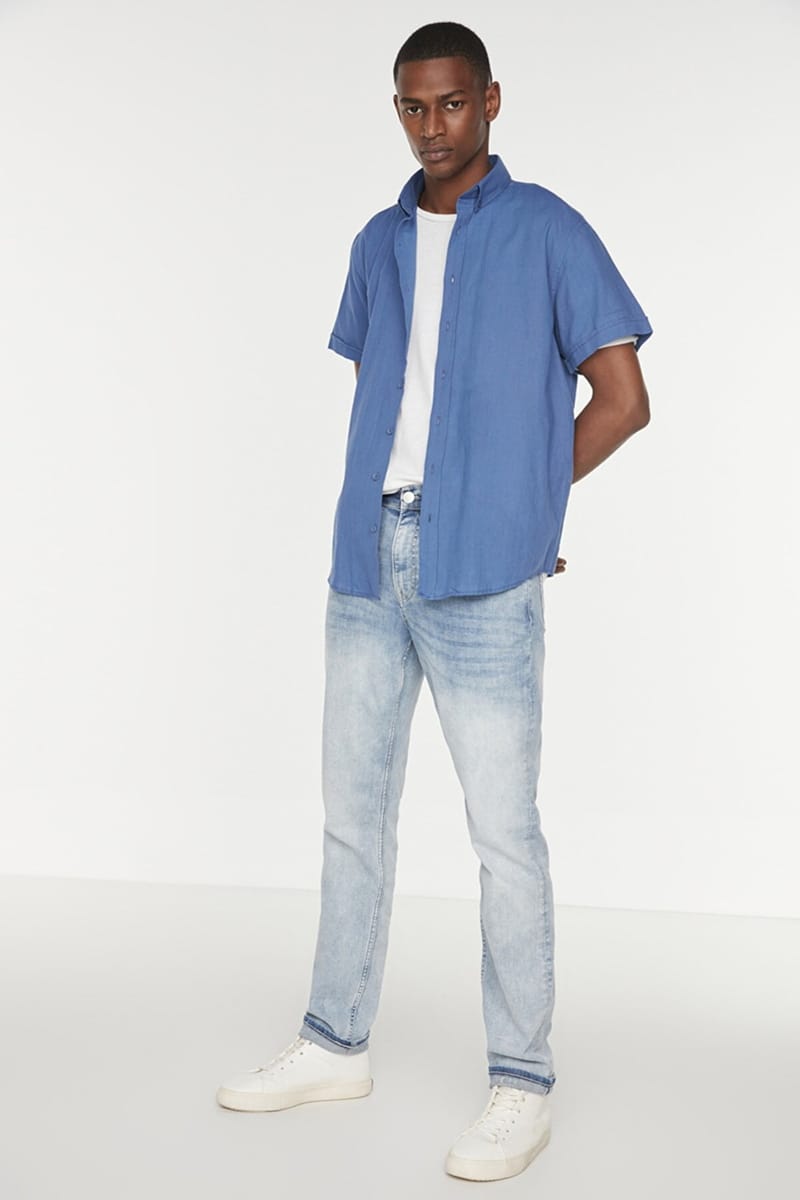 Button Down Regular Fit Shirt - Short Sleeves Shirts 45