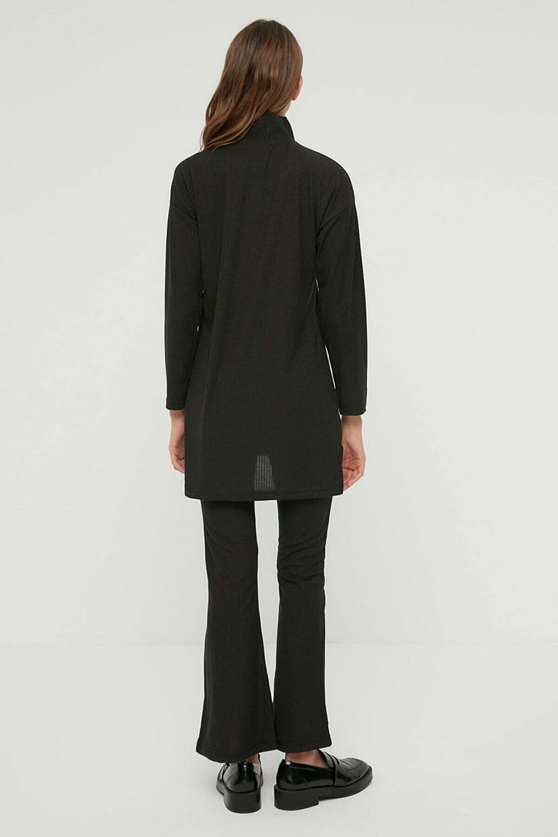 6_org_zoom High Neck Zip Detail Tunic & Pants Set - Co-ord Sets 24