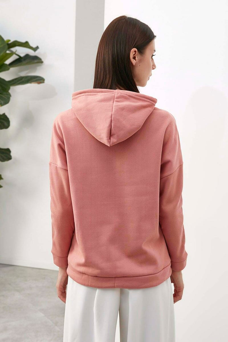 Pocket Detail Knitted Hoodie - Hoodies 19
