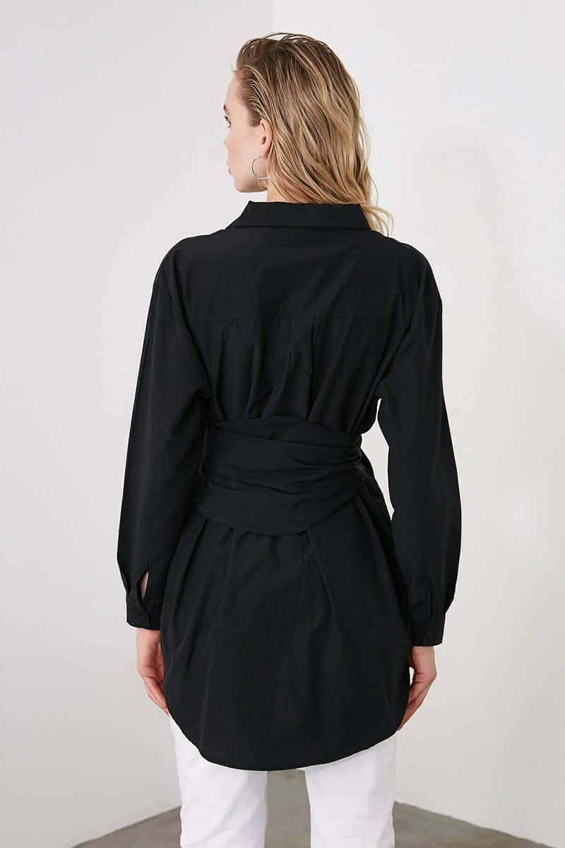 9_org_zoom Belt Buckle Detailed Shirt - Shirts & Blouses 49