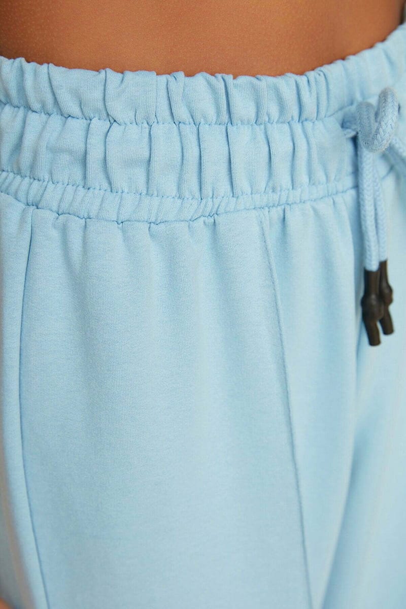 Blue High Waist Flare Women's Sweatpant - Sweatpants 18