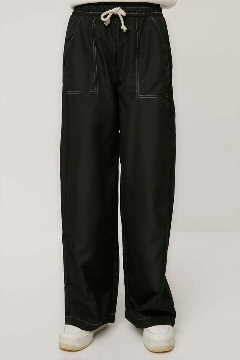 Pocket Detail Wide Leg Sweatpant Pocket Detail Wide Leg Sweatpant - Sweatpants 22