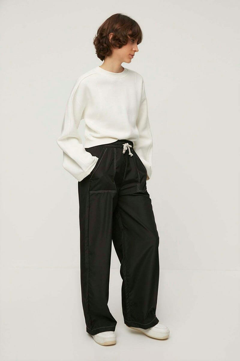 Pocket Detail Wide Leg Sweatpant Pocket Detail Wide Leg Sweatpant - Sweatpants 23