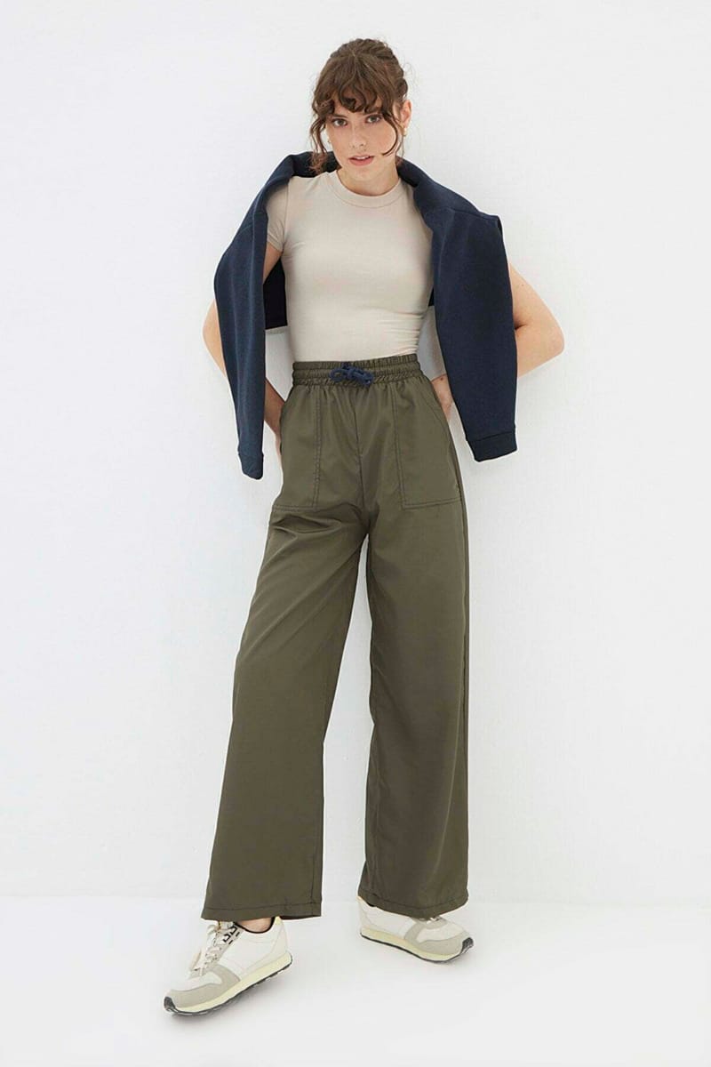 Pocket Detail Wide Leg Sweatpant Pocket Detail Wide Leg Sweatpant - Sweatpants 36