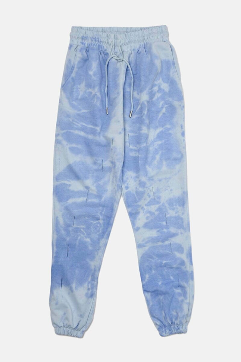 Blue Cropped High Waist Women's Trouser - Leggings & Bottoms 45