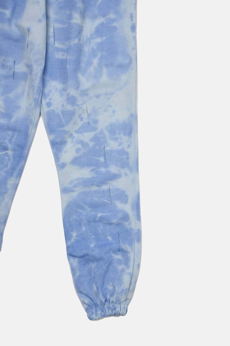 Blue Cropped High Waist Women's Trouser - Leggings & Bottoms 46