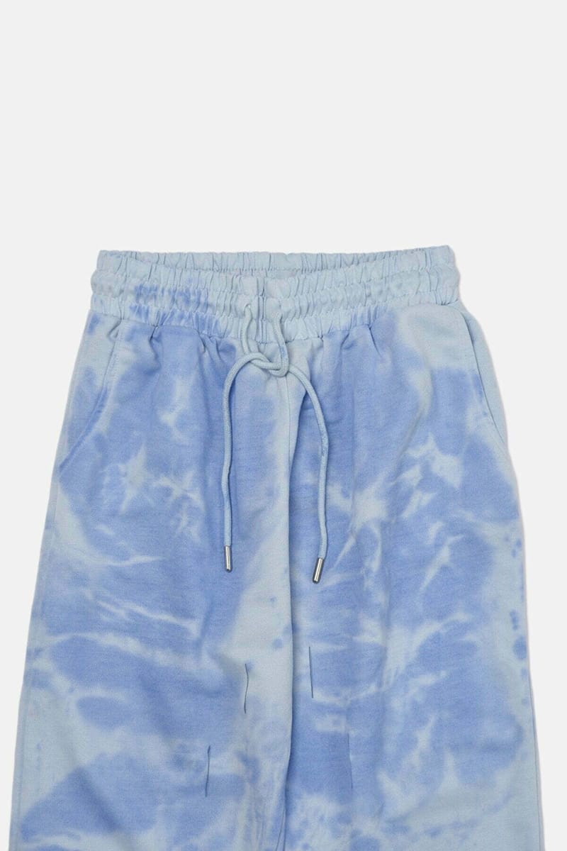 Blue Cropped High Waist Women's Trouser - Leggings & Bottoms 48