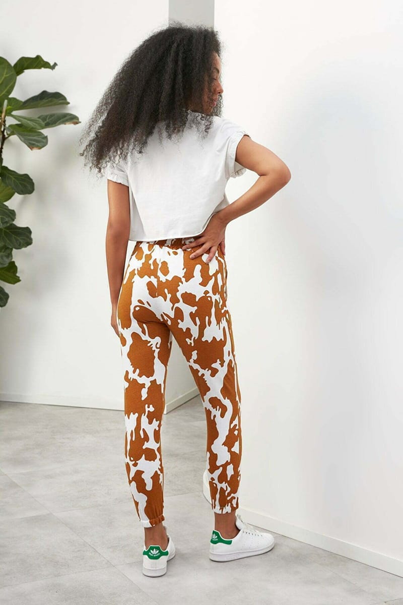 High Waist Printed Sweatpant Trendyol - Women's Sweatpants 29