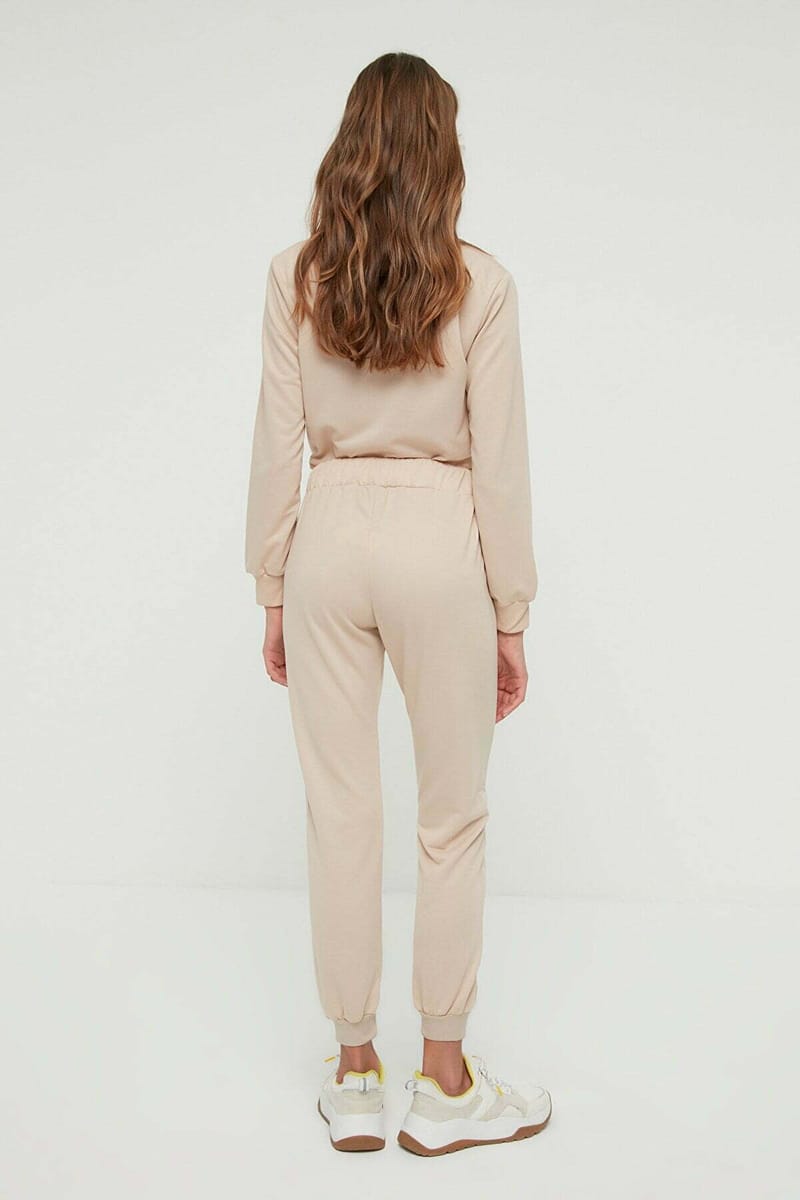 Drawstring Detail Printed Pants Trendyol - Women's Sweatpants 40
