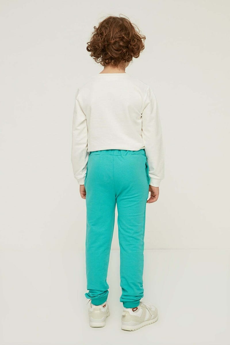 Green Kids Cuffed Boys' Sweatpants - Trousers & Sweatpants 74
