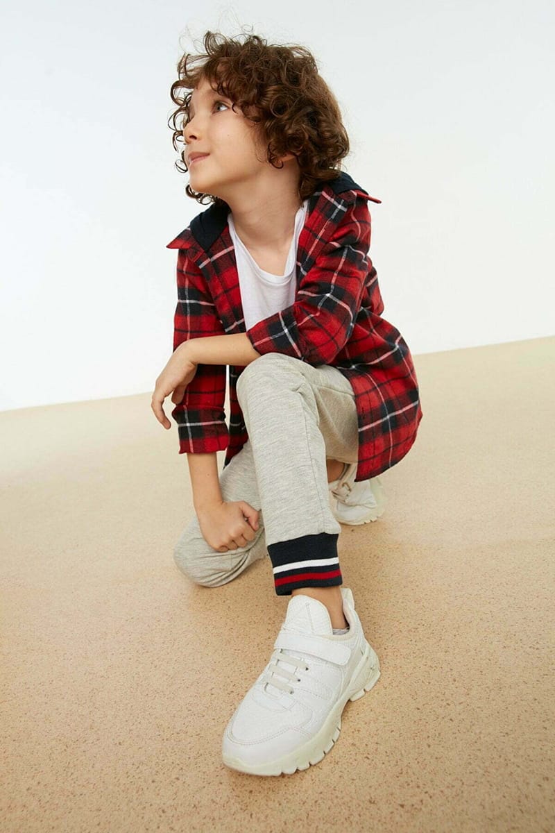 Kids Striped Cuffed Hem Sweatpants - Trousers & Sweatpants 77