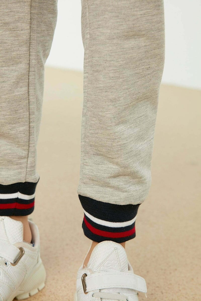 Kids Striped Cuffed Hem Sweatpants - Trousers & Sweatpants 78