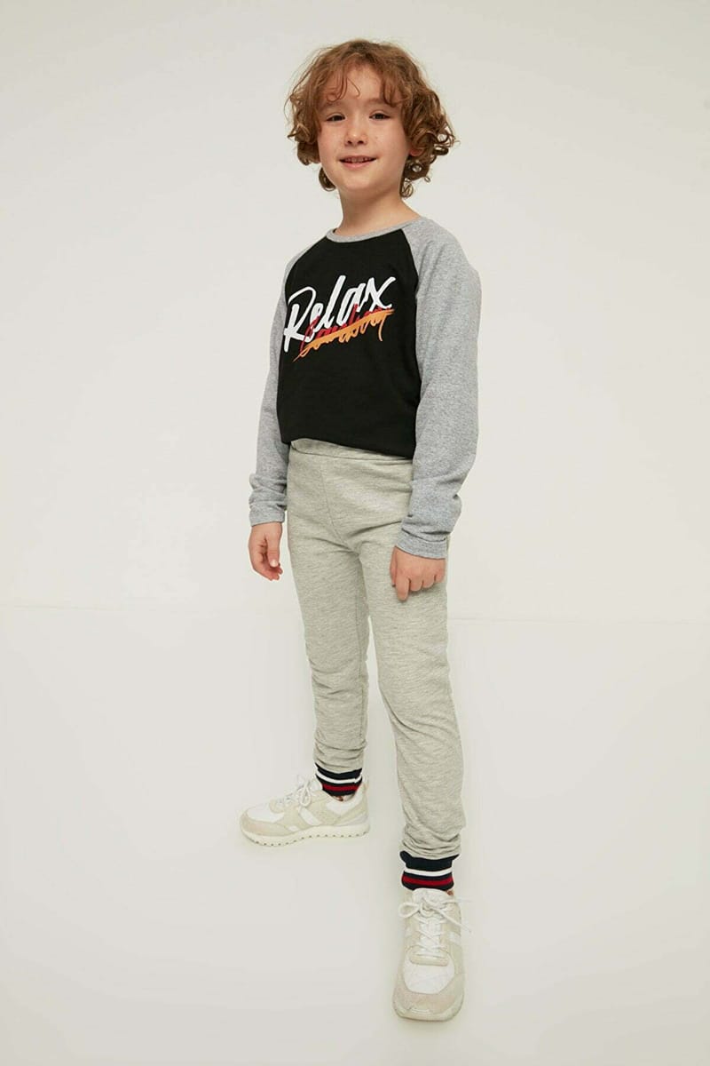 Kids Striped Cuffed Hem Sweatpants - Trousers & Sweatpants 83