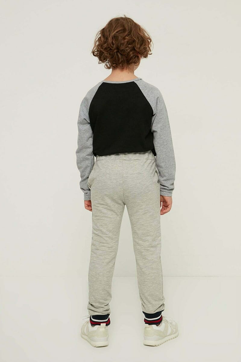 Kids Striped Cuffed Hem Sweatpants - Trousers & Sweatpants 84