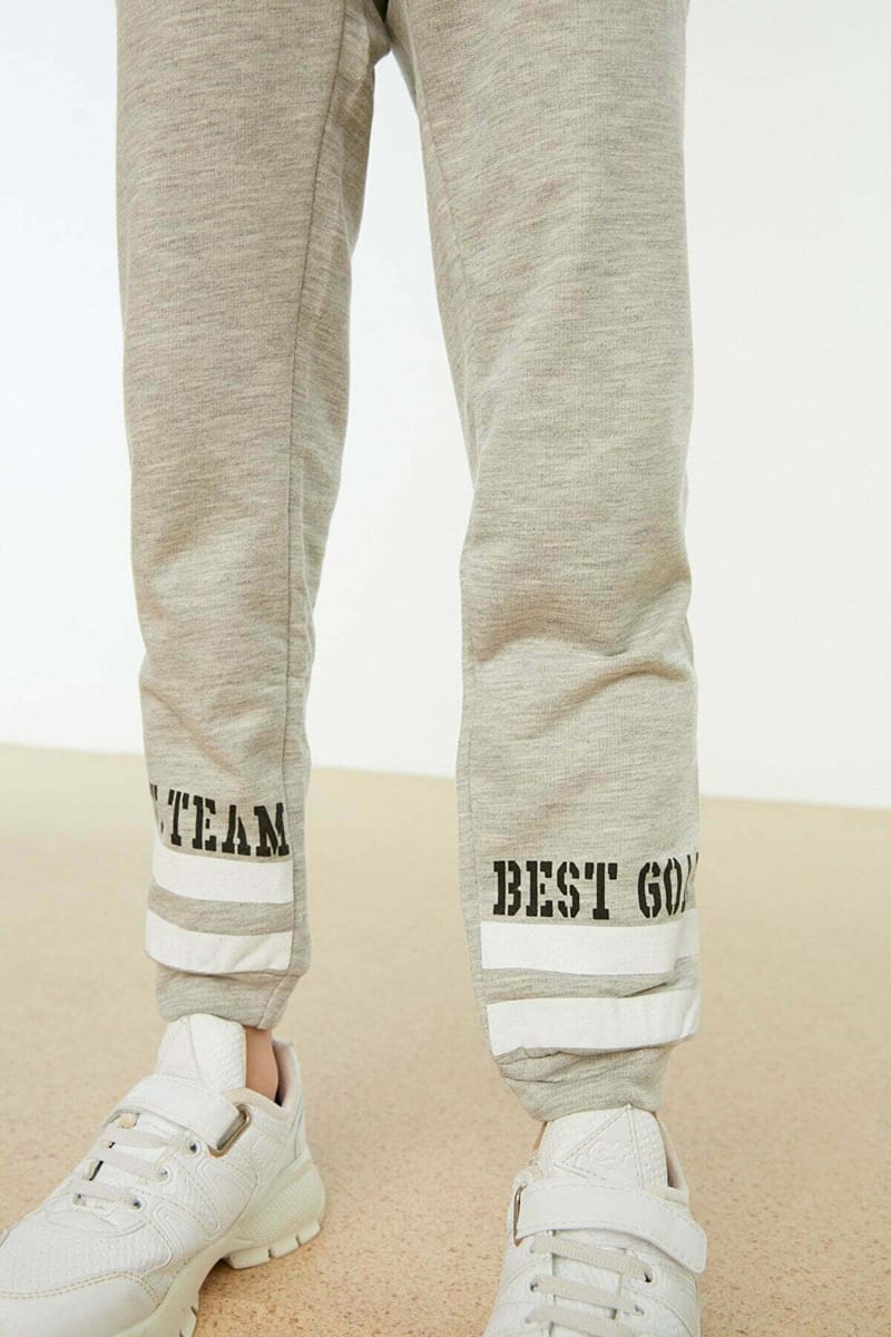 Kids Slogan Cuffed Sweatpants - Trousers & Sweatpants 93