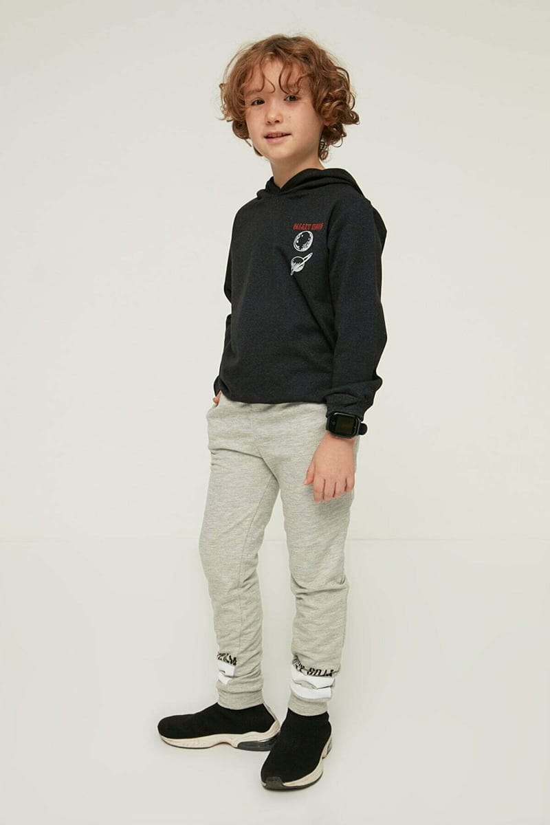 Kids Slogan Cuffed Sweatpants - Trousers & Sweatpants 96